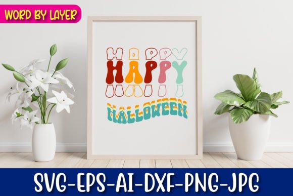 Happy Halloween Retro Christmas Design Review
