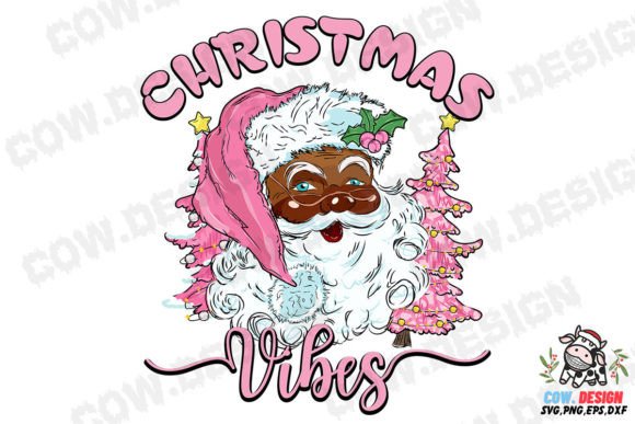 Pink Santa Christmas Vibes Sublimation Review