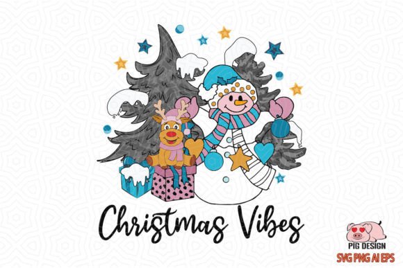 Reindeer Snowman Christmas Vibes SVG Review