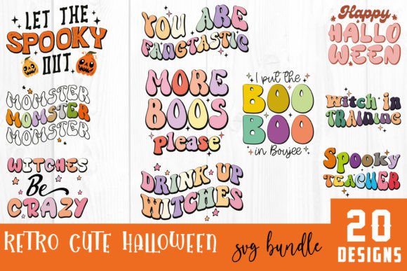 Retro Cute Halloween SVG Bundle Vol.4 Review