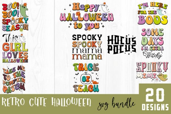 Retro Cute Halloween SVG Bundle Vol.5 Review